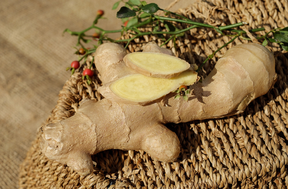 Ginger Root on a Basket